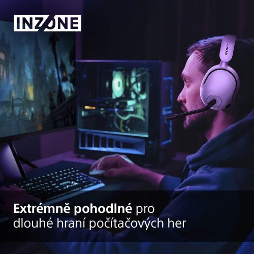 SONY INZONE H5 White - Gaming sluchátka (WH-G500W)
