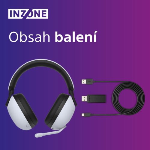 SONY INZONE H9 White - Gaming sluchátka (WH-G900NW)
