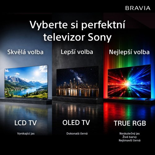 SONY BRAVIA 7 II True RGB - 85" 4K, 120Hz, XR procesor, CalMAN kalibrace, Google TV (K85XR75M2)