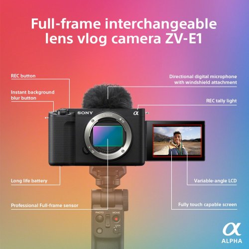 SONY Alpha ZV-E1 + SEL-2860 - vlogovací kamera