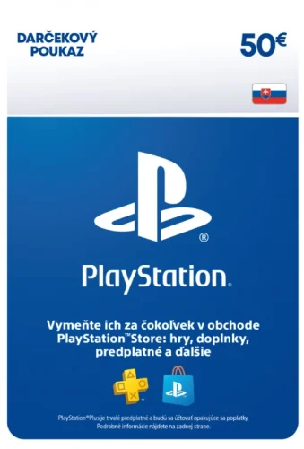 PlayStation Store - Naplnění peněženky €50 (Pouze SK účty)