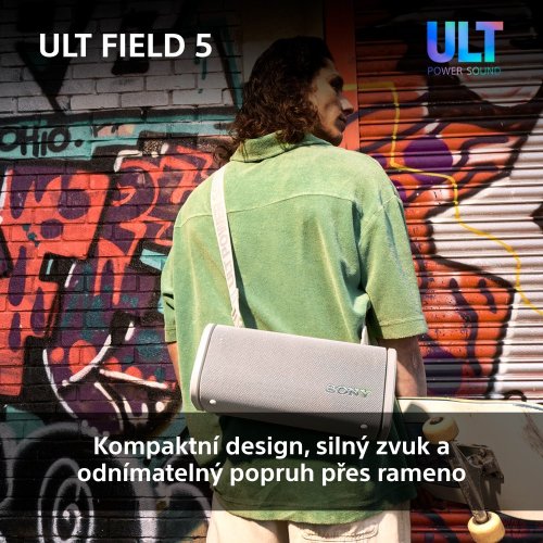 SONY ULT FIELD 5 White - Bluetooth reproduktor (SRS-ULT50)
