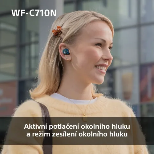 SONY WF-C710N Bílá (Bluetooth sluchátka s noise cancelling)