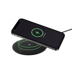 FIXED SlimPad, 15W - Podložka pro rychlé bezdrátové nabíjení telefonu, černá