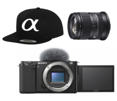 SONY Alpha ZV-E10 Vlogovací kamera + SIGMA 18-50mm F2.8 DC DN Contemporary pro Sony E