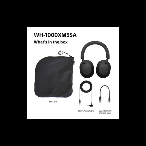 SONY WH-1000XM5 Soft Case Black (Bluetooth sluchátka s noise cancelling)