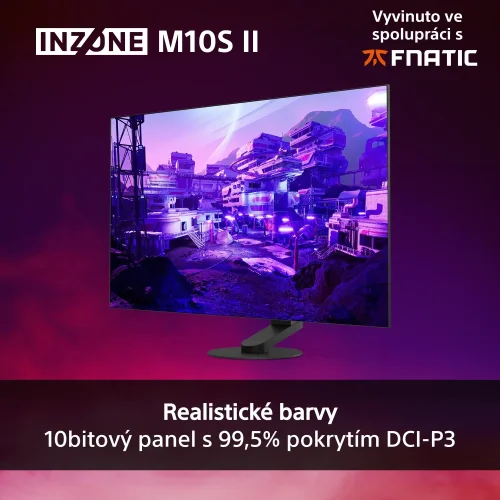 SONY INZONE M10S II (SDM-27Q102) - herní monitor 27", 1440p, OLED, 540Hz, 0.02ms