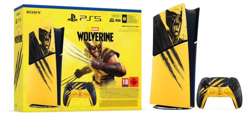 PlayStation 5 Digital Edition – Marvel’s Wolverine  Battle Yellow Limited Edition Bundle