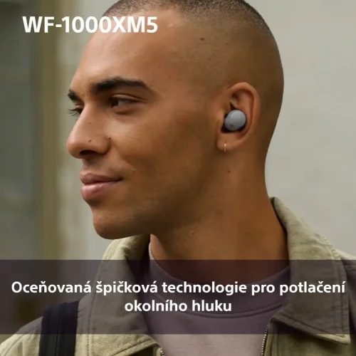 SONY WF-1000XM5 Silver (Bluetooth sluchátka s noise cancelling)
