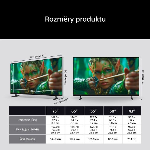SONY BRAVIA 2 II - 75" 4K HDR Direct LED 60Hz, Google TV (K75S25M2)