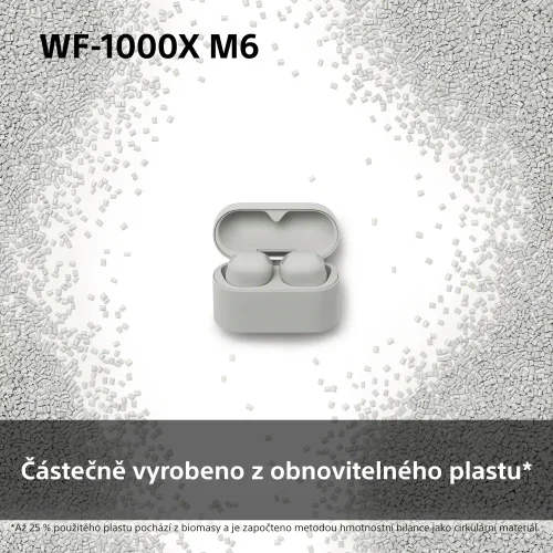 SONY WF-1000XM6 Platinum Silver (Bluetooth sluchátka s noise cancelling)