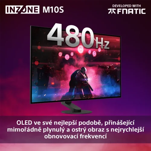 SONY INZONE M10S (SDM-27Q10S) - herní monitor, 1440p, OLED, 480Hz