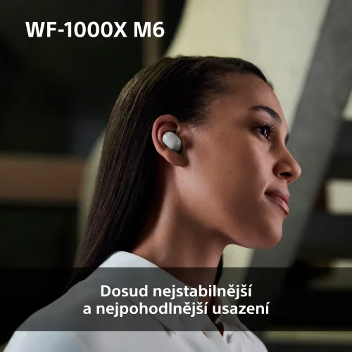 SONY WF-1000XM6 Platinum Silver (Bluetooth sluchátka s noise cancelling)