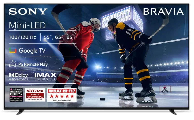 SONY BRAVIA 7 | 75" 4K HDR QLED Mini-LED, IMAX Enhanced, Android TV (K75XR70)