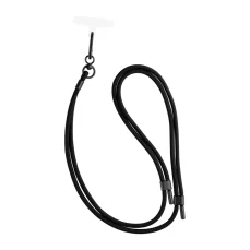 Šňůrka na krk FIXED NeckUni pro telefony se zadním krytem, černá