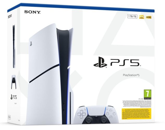 PlayStation 5 Slim, SSD 1TB, Blu-Ray + hra Astro's Playroom (verze s mechanikou) - ROZBALENO