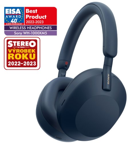 SONY WH-1000XM5 Midnight blue (Bluetooth sluchátka s noise cancelling)