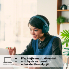 SONY WH-CH720N Modrá (Bluetooth sluchátka s noise cancelling)