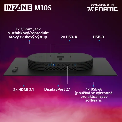 SONY INZONE M10S (SDM-27Q10S) - herní monitor, 1440p, OLED, 480Hz