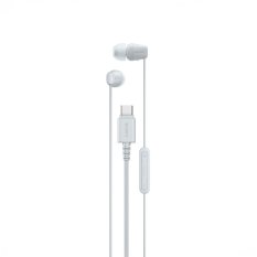 SONY IER-EX15C Bílá (Kabelová sluchátka s USB-C a mikrofonem)