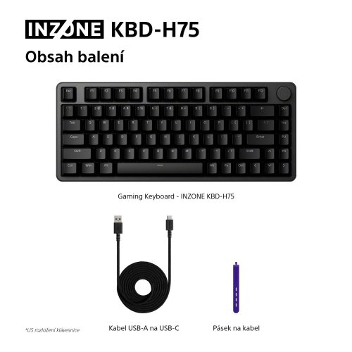 SONY INZONE KBD-H75 - gaming klávesnice (KBD-G900)