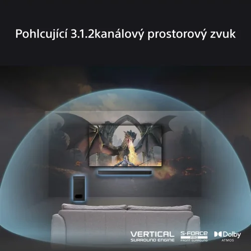 SONY BRAVIA Theatre Bar 6 -  3.1.2 kanály, 6 reproduktorů (HTB600)
