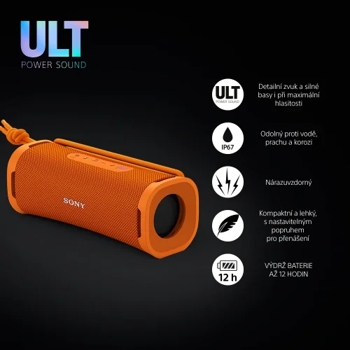 SONY ULT FIELD 1 Orange - Bluetooth reproduktor (SRS-ULT10)