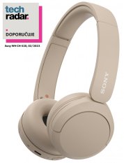 SONY WH-CH520 Krémová (Bluetooth sluchátka)