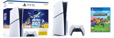 PlayStation 5 Slim, SSD 1TB, Blu-Ray + hra Minecraft + hra Astro Bot + hra Astro's Playroom (verze s mechanikou)