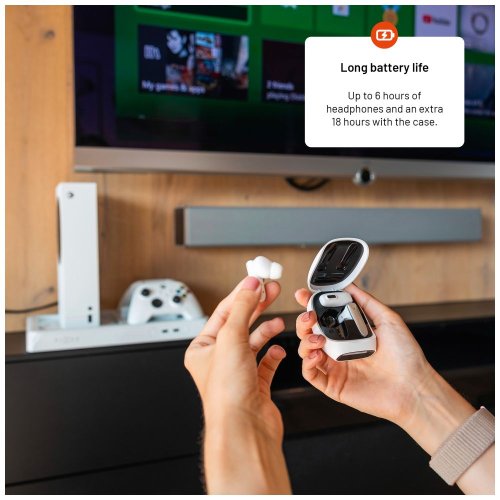 FIXED Game Pods TWS herní sluchátka (kompatibilní s PS5/PS4/Nintendo Switch 1) bílá