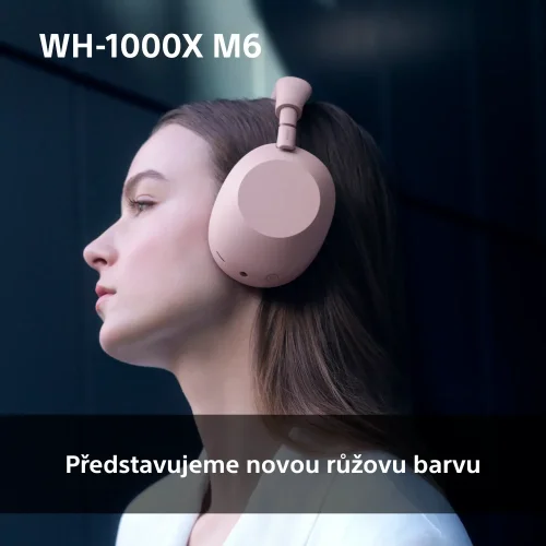 SONY WH-1000XM6 Sand Pink (Bluetooth sluchátka s noise cancelling)
