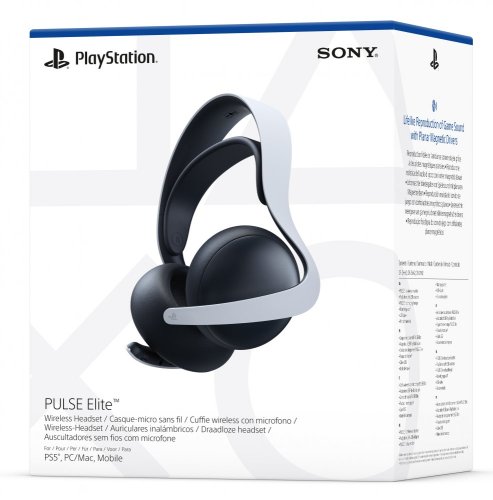 Bezdrátová sluchátka s mikrofonem SONY PULSE Elite White + tvrdé pouzdro - pro konzoli PS5, PS Portal, PS VR2 a PS4
